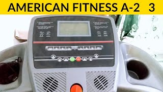 American Fitness Model No A2 3 Treadmill Running Jogging Walking Exercise Machine Shop Ahmed Fitness