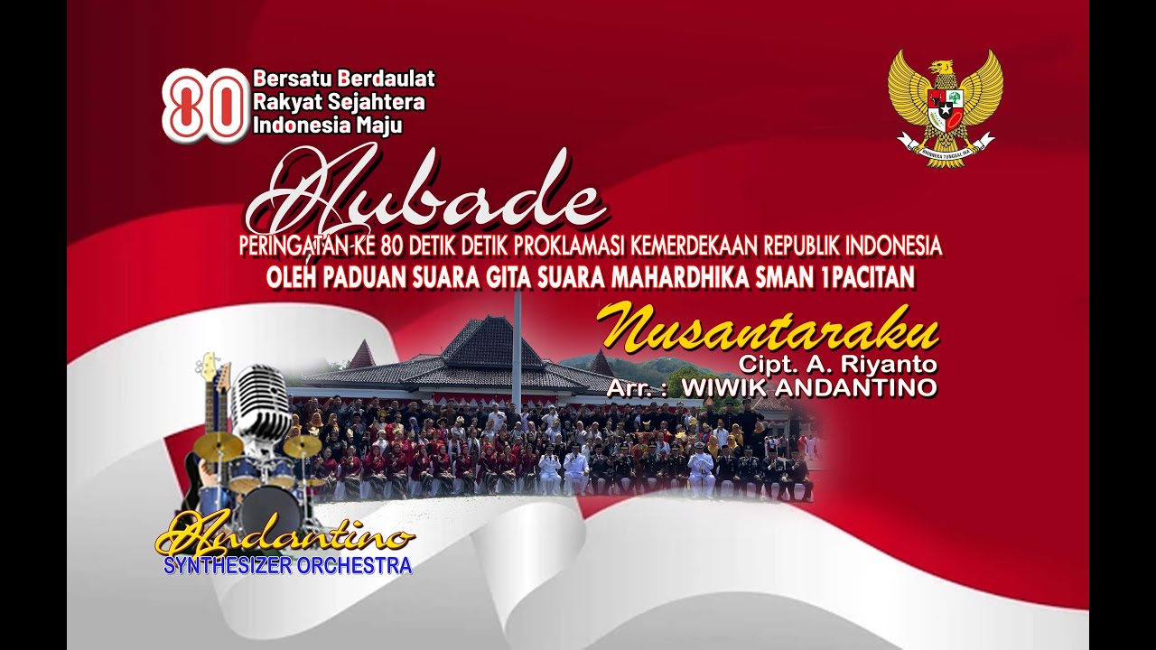 NUSANTARAKU Cipt.A.Riyanto. PADUAN SUARA SMAN 1 PACITAN Arr. Wiwik Andantino  AUBADE 17- 8 - 2025