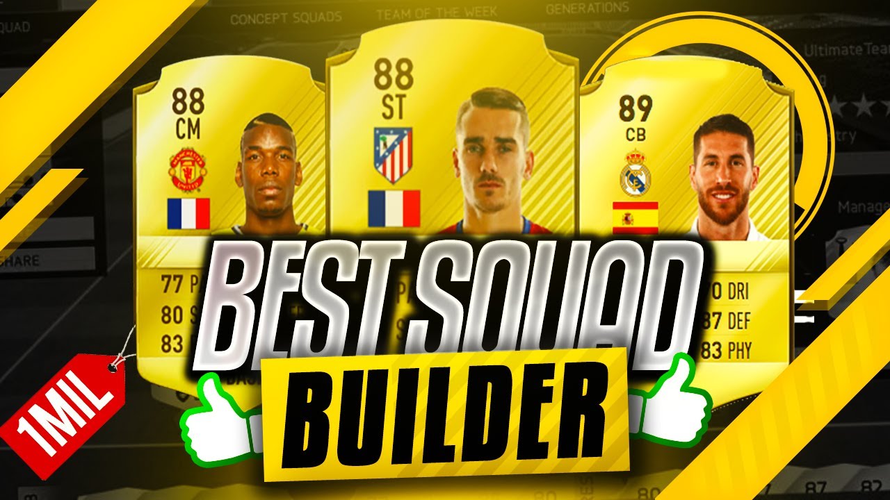 BEST 1 MILLION COIN HYBRID SQUAD BUILDER!!! (FUT 17)