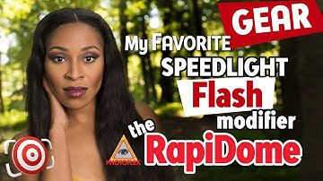 RapiDome by Photoflex - Speedlight Modifier for Location Lighting and Studio Portrait Photography