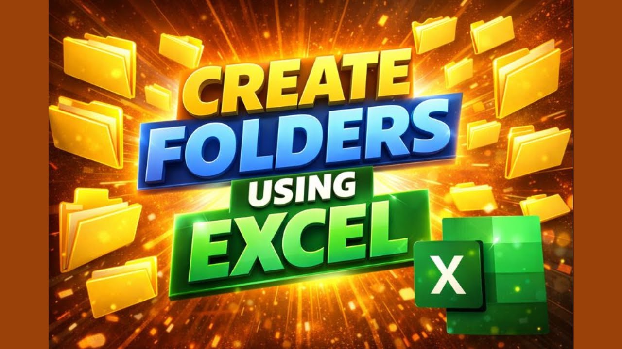 Create Folder Structure Using Excel | Folder Automation in Windows ...