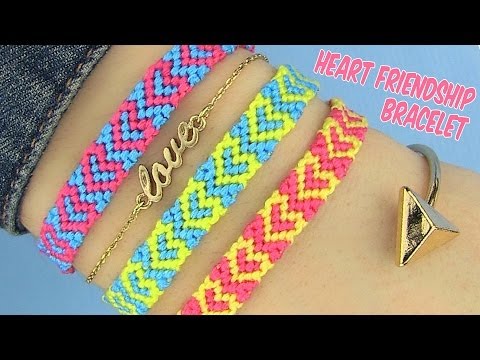 DIY Сердечные браслеты дружбы