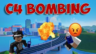 C4 Bombing In Jailbreak | Roblox Jailbreak