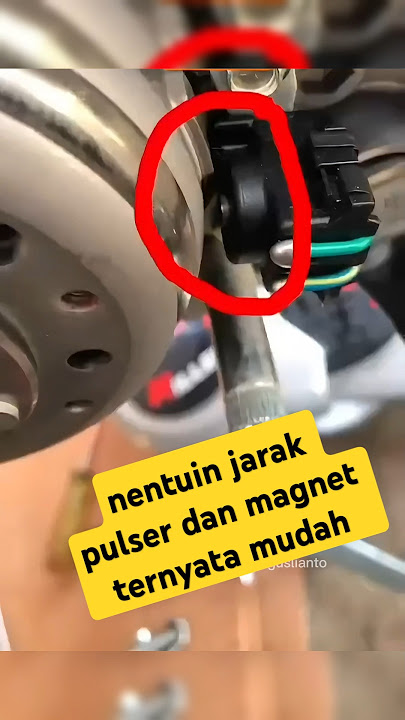 trick menentukan jarak pulser dengan magnet #shorts #tipsandtricks #mekanik  #viralvideos