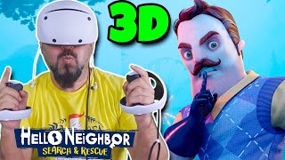 GİZEMLİ ODA! 3 BOYUTLU HELLO NEIGHBOR | HELLO NEIGHBOR PS5 VR2 search and rescue OYNUYORUZ