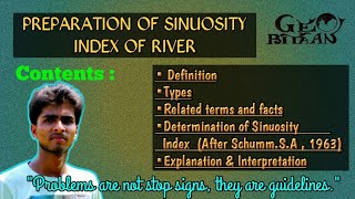 How to prepare Sinuosity Index of a river or channel || Anup ||GeoBitaan