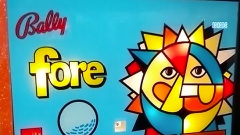 Super Rare 1973 Bally FORE Pinball Machine 1 of 80 Made