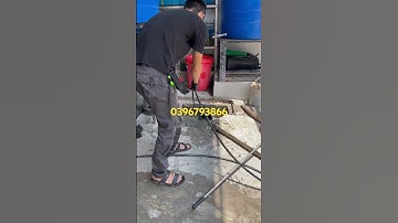 Thông tắc cống nghẹt bằng máy áp lực nước 0396793855