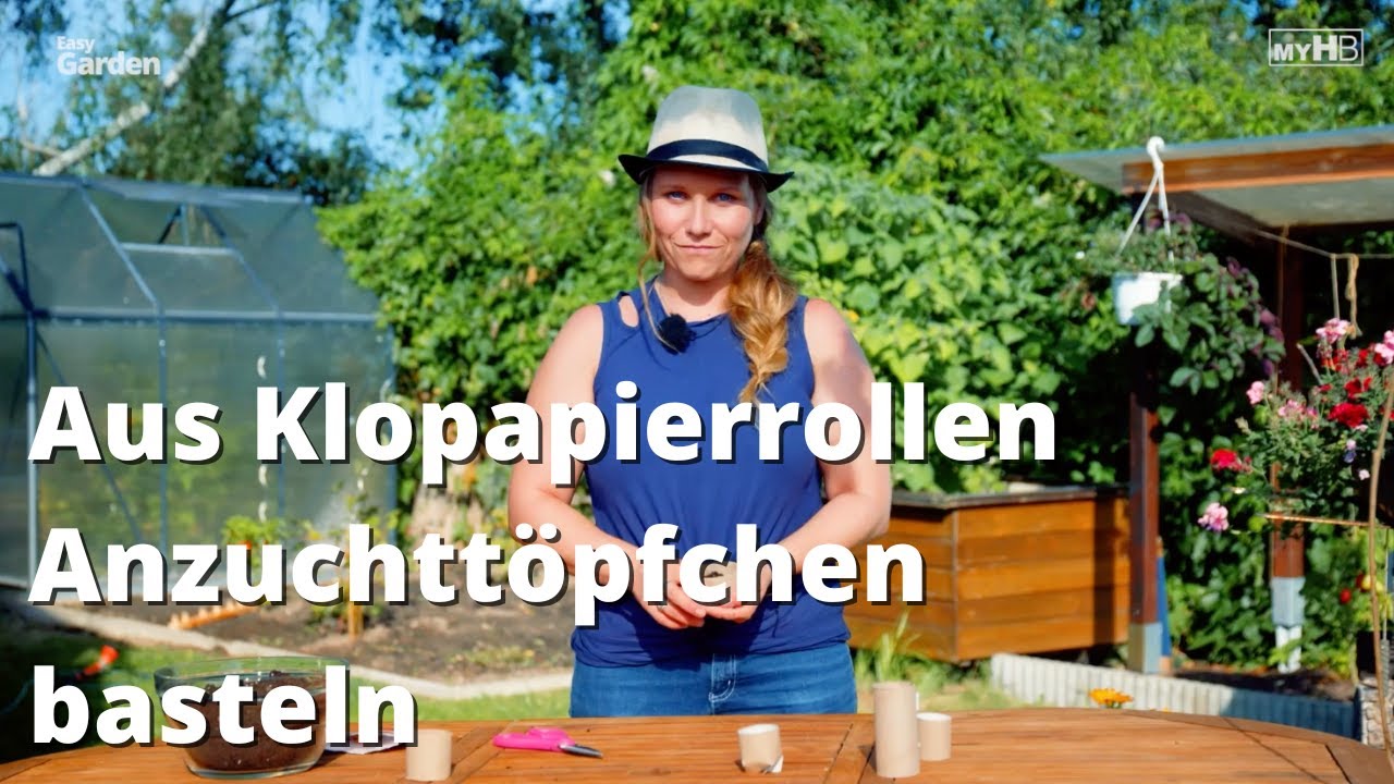 Anzuchttöpfchen aus Klopapierrollen basteln | „Easy Garden“ | myHOMEBOOK