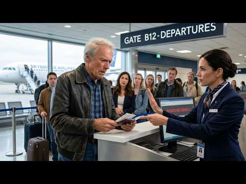 Airline Staff Denies Boarding to Clint Eastwood — What Happened Next Shocked Passengers