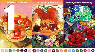 Flora Coloring: Color by Number Painting Game Gameplay Walkthrough #1 (Android, IOS)