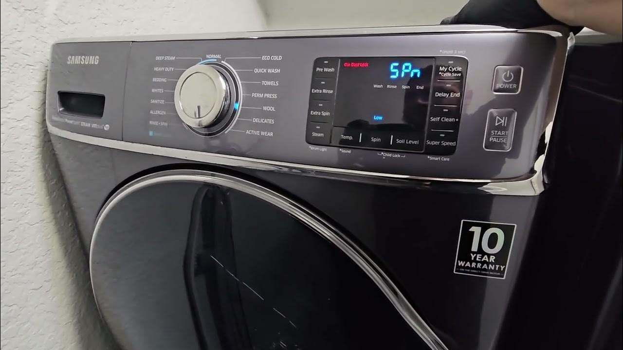 Samsung super speed washer test cycle and diagnostic mode YouTube