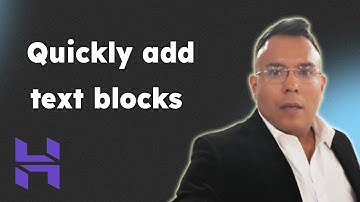 How to quickly add text blocks in Hostinger Website Builder #hostingertutorial 2025
