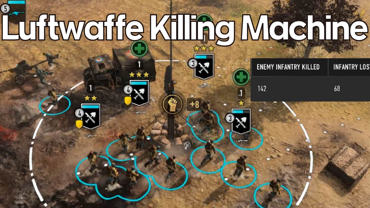 Luftwaffe Killing Machine - Wehrmacht 4v4 - Company of Heroes 3