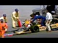 Johnny Rutherford Big Crash 1982 CART Domino's Pizza 500