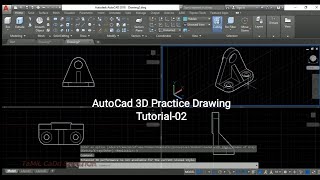 #3D Practice Drawing in AutoCAD | Tutorial-02 | #3D Practice Drawing in AutoCAD | Tutorial-02 |
