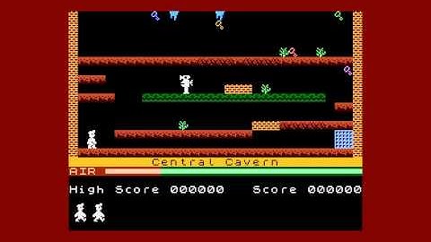 Manic Miner Atari XL/XE W.I.P. Level 1 preview
