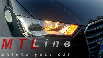 Audi A3, MY2014 - halogen DRL dim on turn signal - zatemnitev halogenske dnevne luči pri smerniku