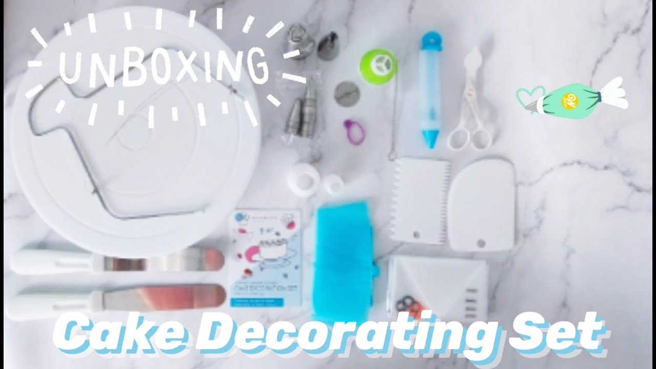Cake Decorating Set Unboxing 51 pieces / Set Amazon Decorating Tools YouTube