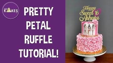 FONDANT CAKE RUFFLES | Ruffle Cake Decorating Technique