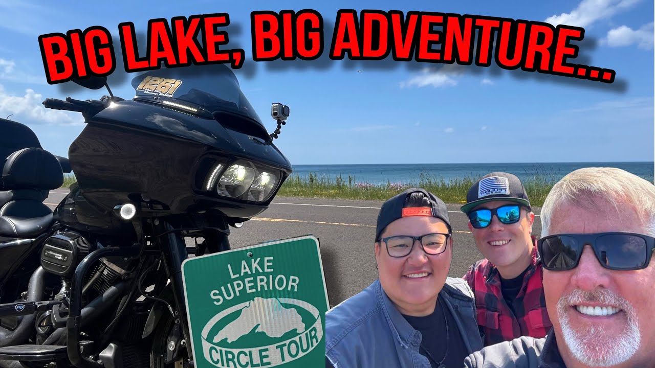 Lake SUPERIOR MOTORCYCLE Circle Tour ADVENTURE PART 1