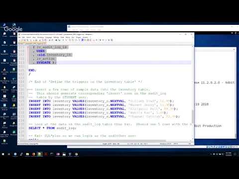 CIT 325 Week 11 Trigger Demo