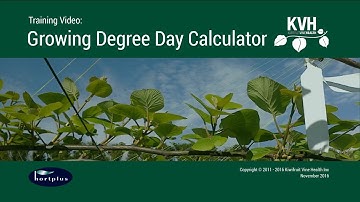 KVH Growing Degree Day Calculator Training Video