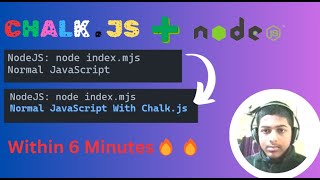 NodeJS: Making Console Applications Attractive Using Chalk.js Within 6 Minutes🔥🔥| Code With Ayush
