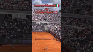 Lorenzo Musetti vs Casper Ruud Italian open 2026 Round of 16 Foro Italico #italianopen #tennis