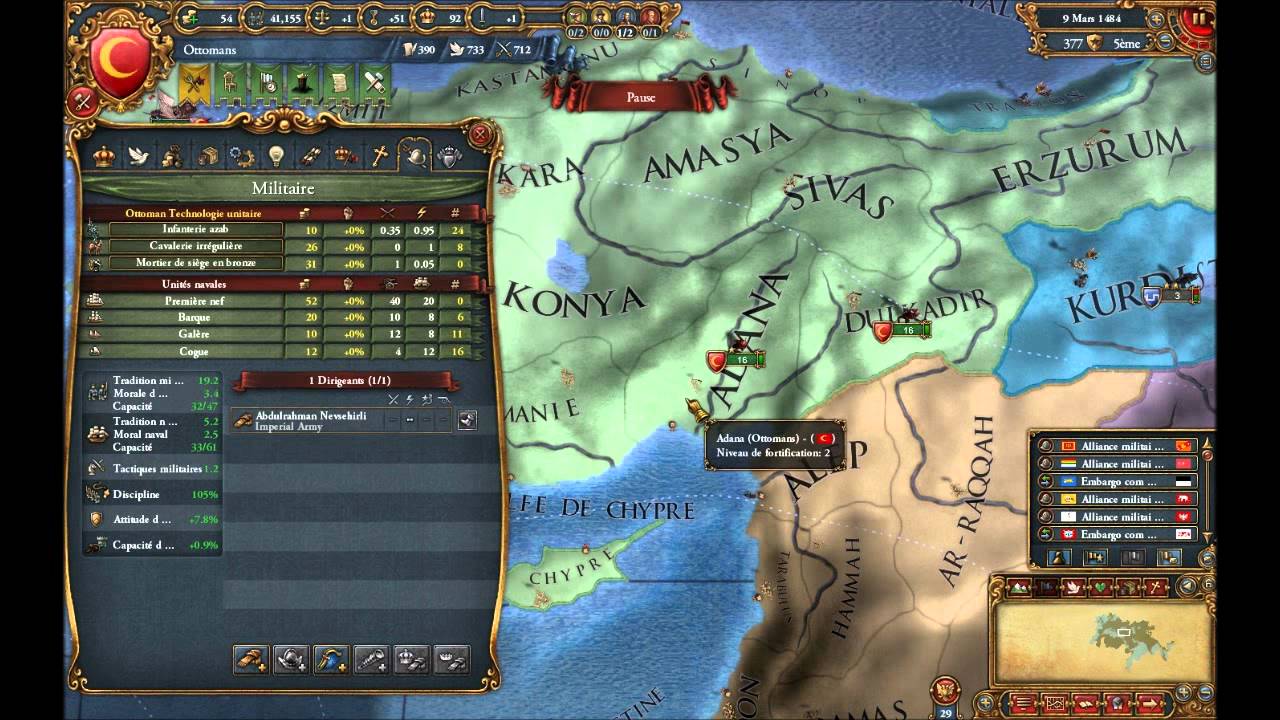 Let's play Europa universalis 4 L'empire Ottoman Episode 51 FR YouTube