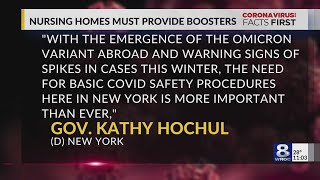 Gov. Hochul requires increased booster availability for nursing homes in NY