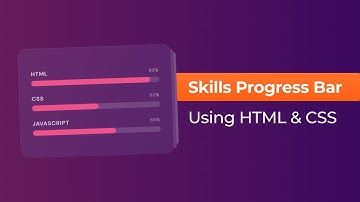Animated Progress Bar Using HTML CSS Only | CSS Progress Bar Tutorial