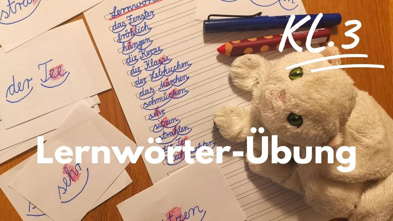 Deutsch Klasse 3: Lernwörter üben