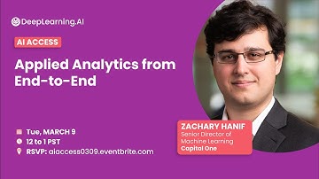 [AI Access] Applied Analytics from End-to-End