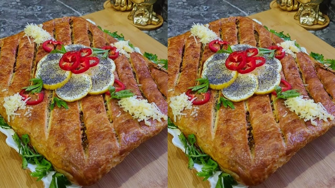 بسطيلة الدجاج بمذاق الحوت اقتصادية بعجينة المسمن كتجي مورقة ومقرمشة ولذيذة بزاف متشبعوش منها 👌