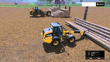 Farming Simulator 15 loading full length logs