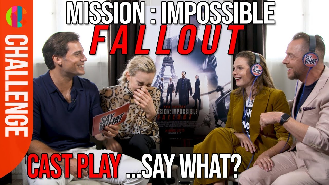 Mission Impossible: Fallout cast play SAY WHAT!? - YouTube