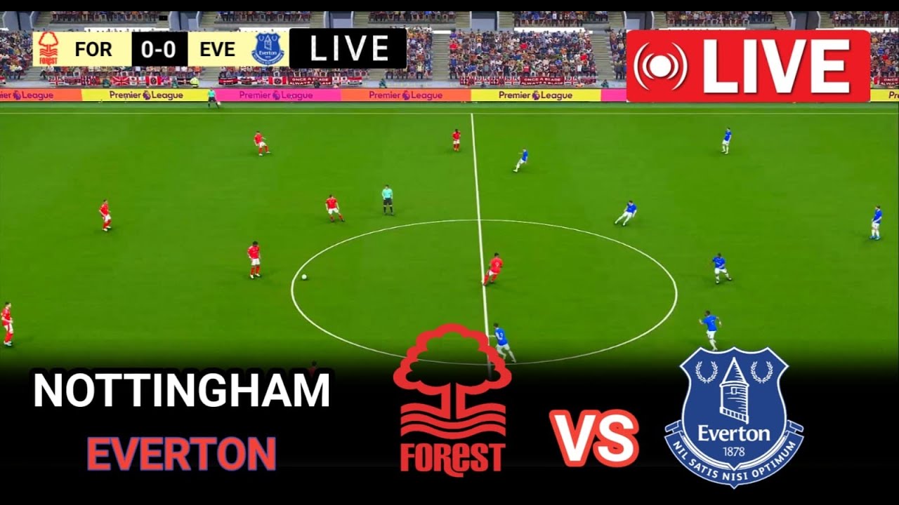 🔴 Эвертон — Ноттингем Форест: полный матч в прямом эфире | Премьер-лига 2025/26 | PES 21