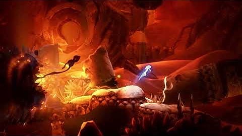 Ori and the Will of the Wisps Desert Escape running on Nintendo Switch at 60fps