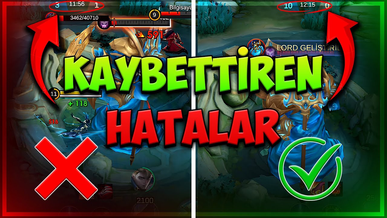 YAPILMAMASI GEREKEN HATALAR | OYUN KAYBETMEYE SON | MOBİLE LEGENDS