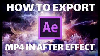 Export Mp4 in After Effect|MN GRAPHOC | After effect