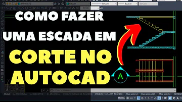 Como mostrar escada na planta baixa?