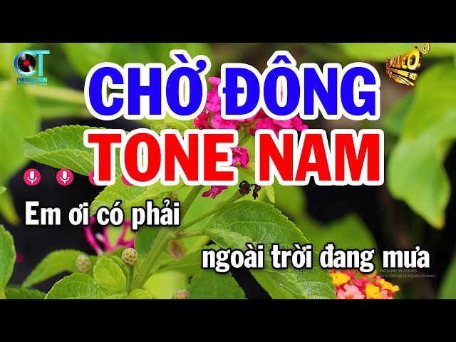 Karaoke Chờ Đông Tone Nam Nhạc Sống Mới 2023 | Nhạc Sống Tuấn Cò Karaoke