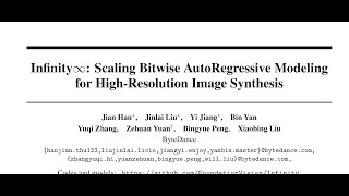 [QA] Infinity: Scaling Bitwise AutoRegressive Modeling for High-Resolution Image Synthesis