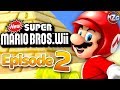 New Super Mario Bros. Wii Gameplay Walkthrough - Episode 2 - World 2! Propeller Cap! (Nintendo Wii)