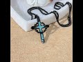 Thorn-Wrapped Inlaid Cross Pendant Necklace: A Symbol of Christ’s Sacrificial Love