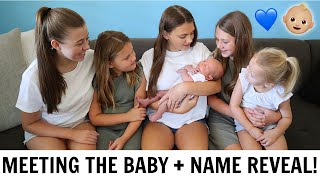 KIDS MEET THE NEW BABY + BABY NAME REVEAL!