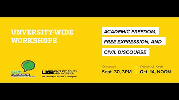 Critical Conversations: Academic Freedom, Free Expression, and Civil Discourse Workshop