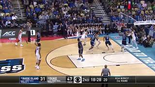 Duke's Marvin Bagley Drops 22PTS with 9REBS vs. Rhode Island