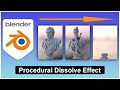How to Make a Procedural Animated Transparent Gradient Dissolve Fade/Effect in Blender!